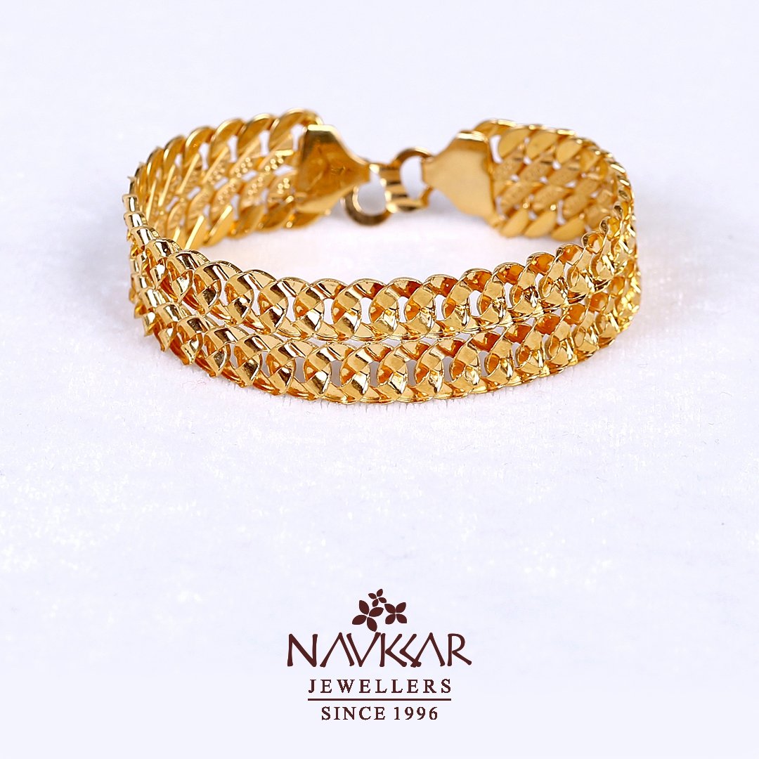 Gold Gents Bracelet 54  YARA Jewels
